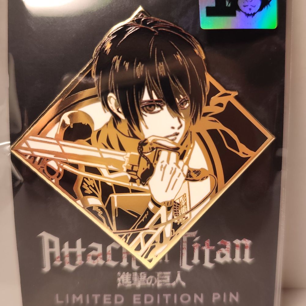 Attack On Titan Mikasa Ackerman Limited Edition Enamel Pin Official Anime Brooch